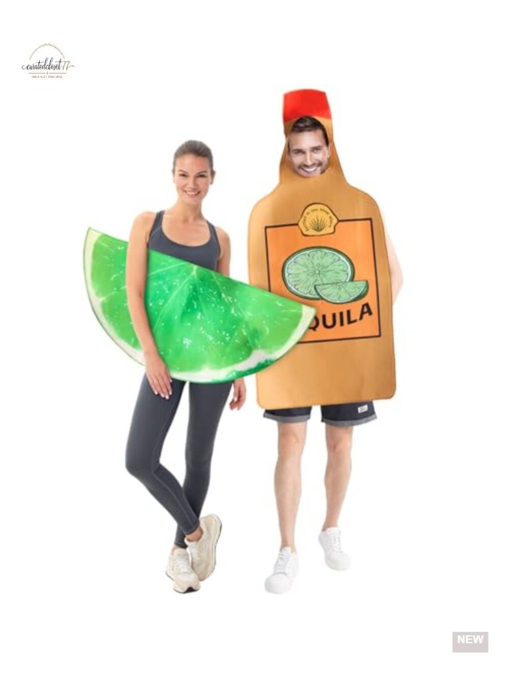 Tequila & Lime Couples Costume Set - Funny Halloween Adult Cosplay Tunics